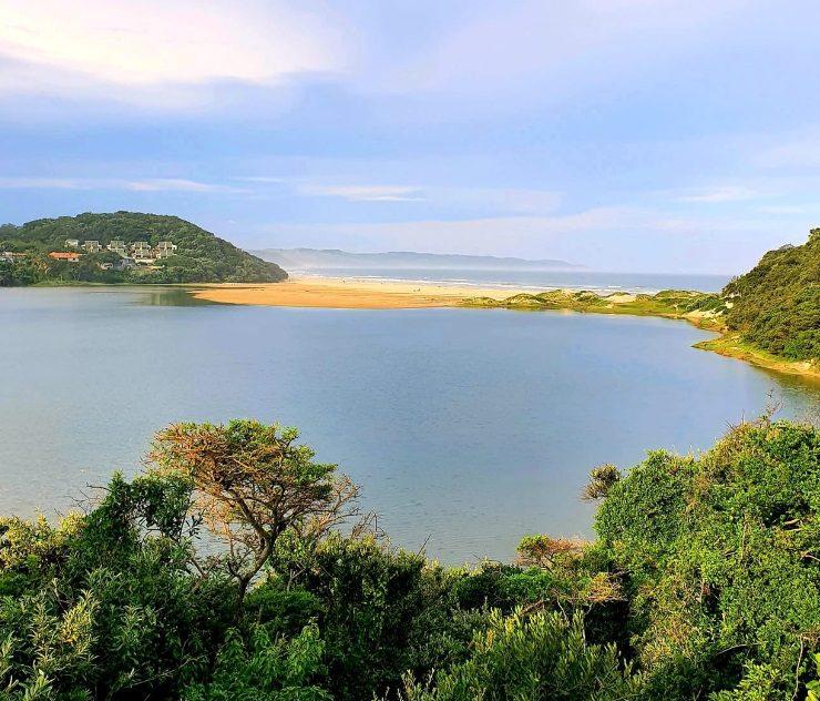 The mouth of the river in the Eastern Cape