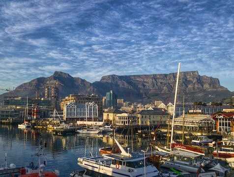 Table mountain from the Waterfront