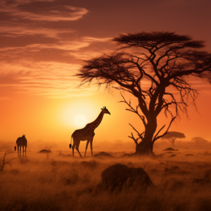 African savanna golden hour 2
